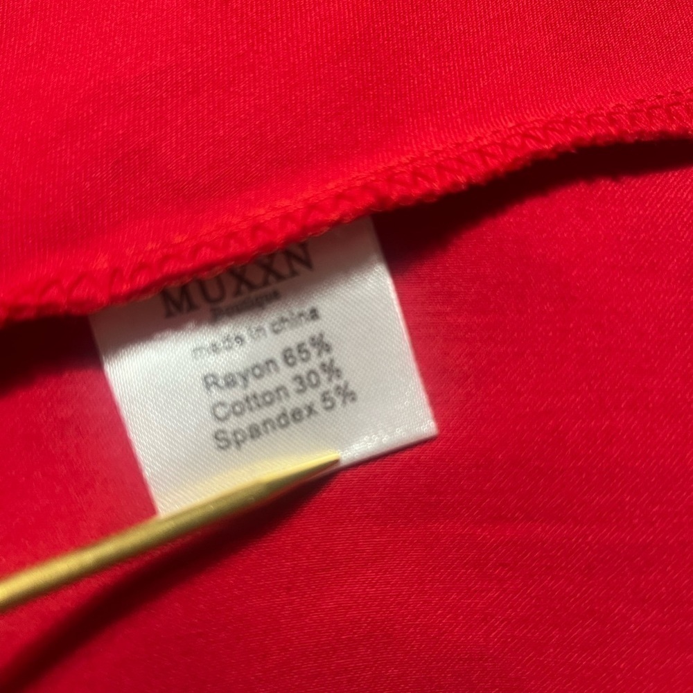 MUXXN RED 1950’ RETRO SWING DRESS SIZE 2XL - Picture 6 of 9